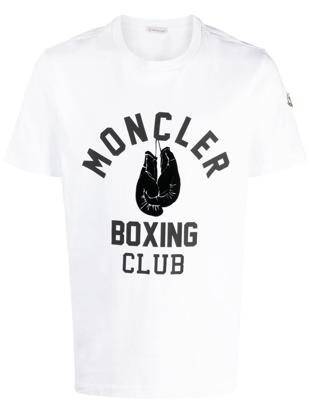 Moncler logo印花圆领T恤 - 白色