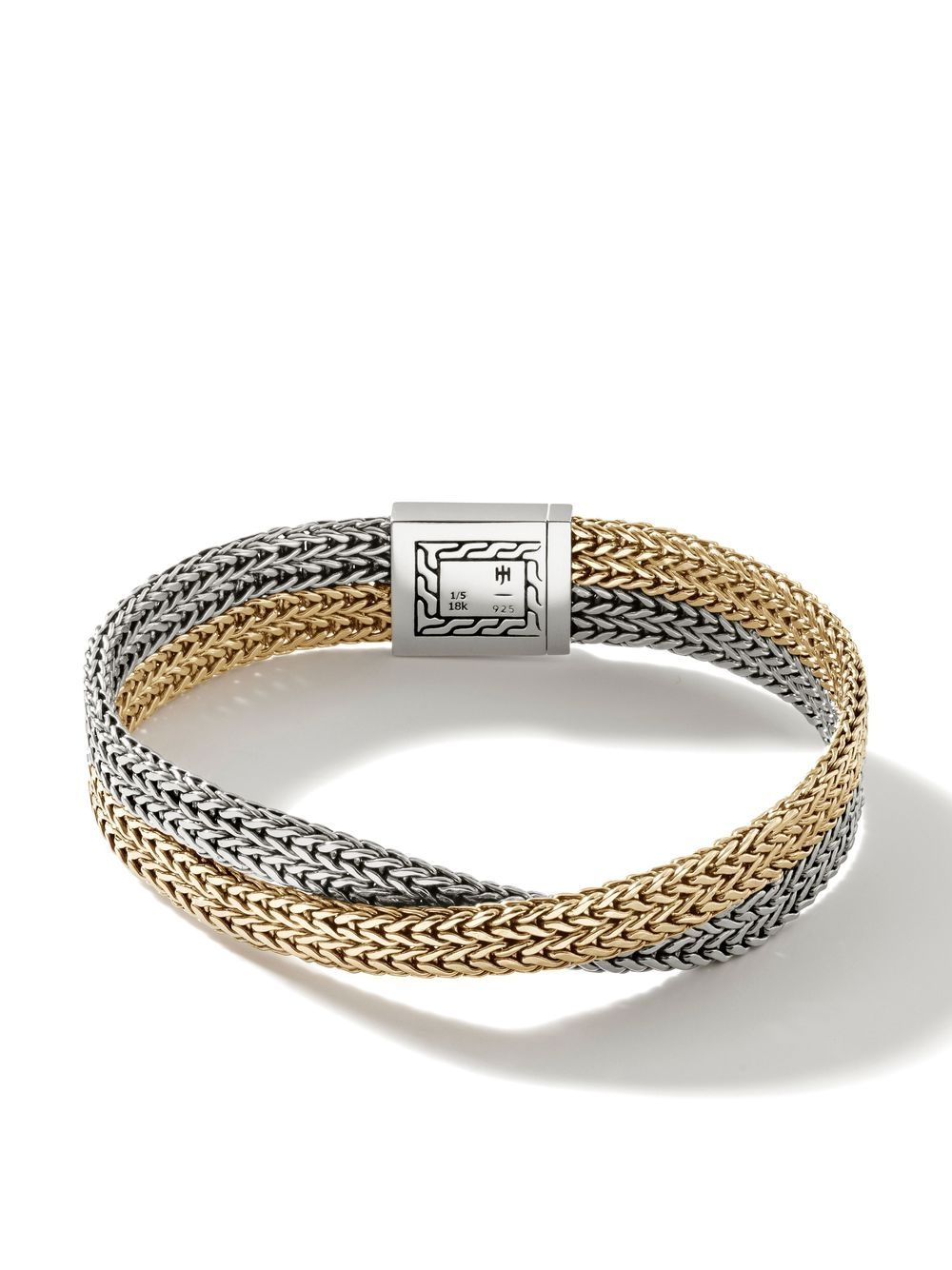 John Hardy Classic Chain 18K黄金手链 - 银色