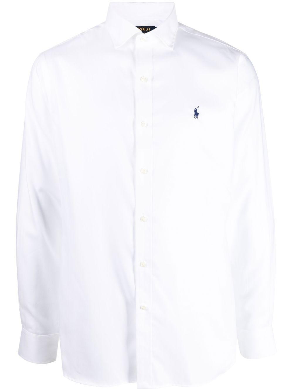 Polo Ralph Lauren logo刺绣衬衫 - 白色