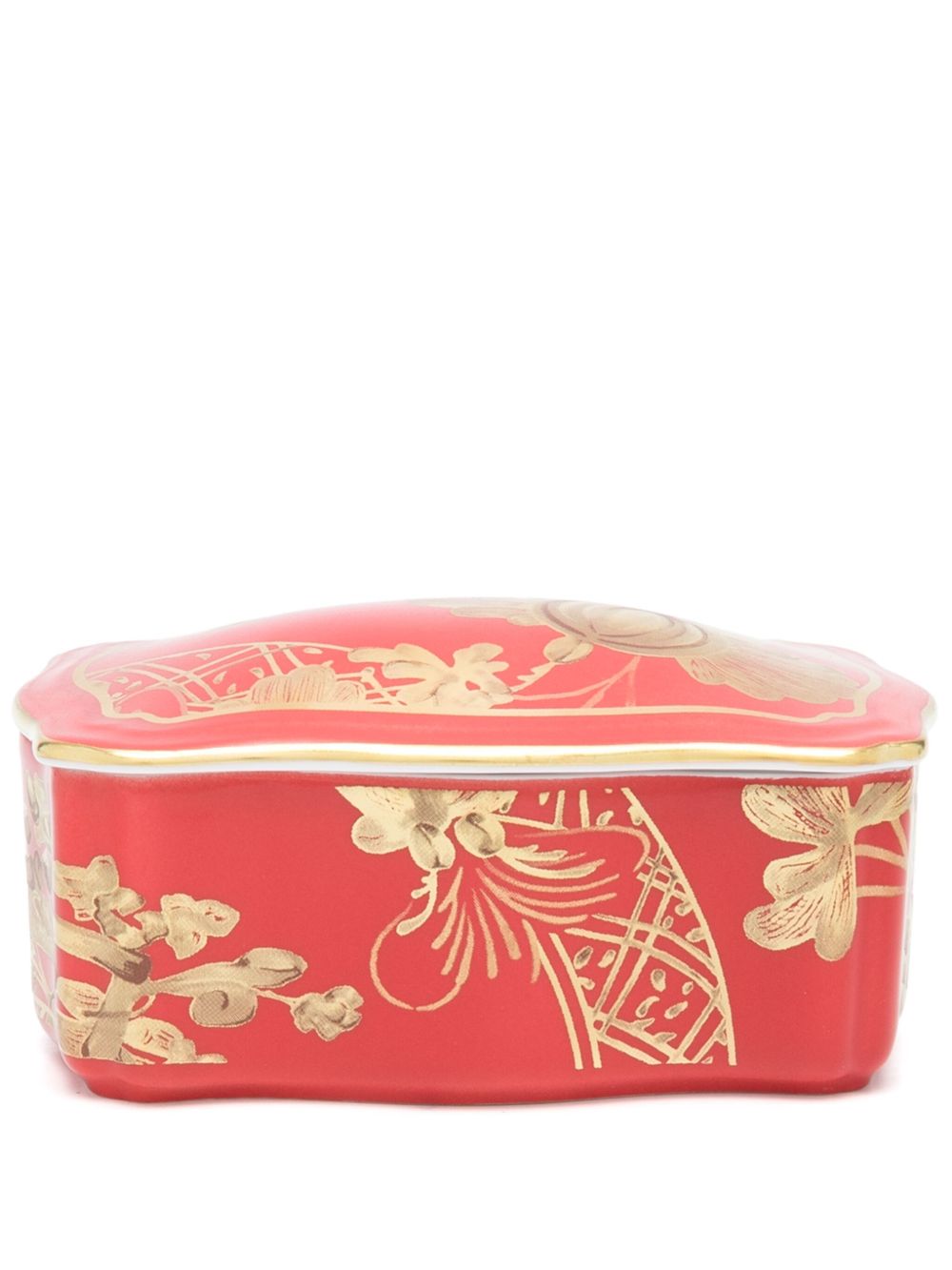 GINORI 1735 Rubrum 饰品盒（4厘米 x 6厘米） - 红色