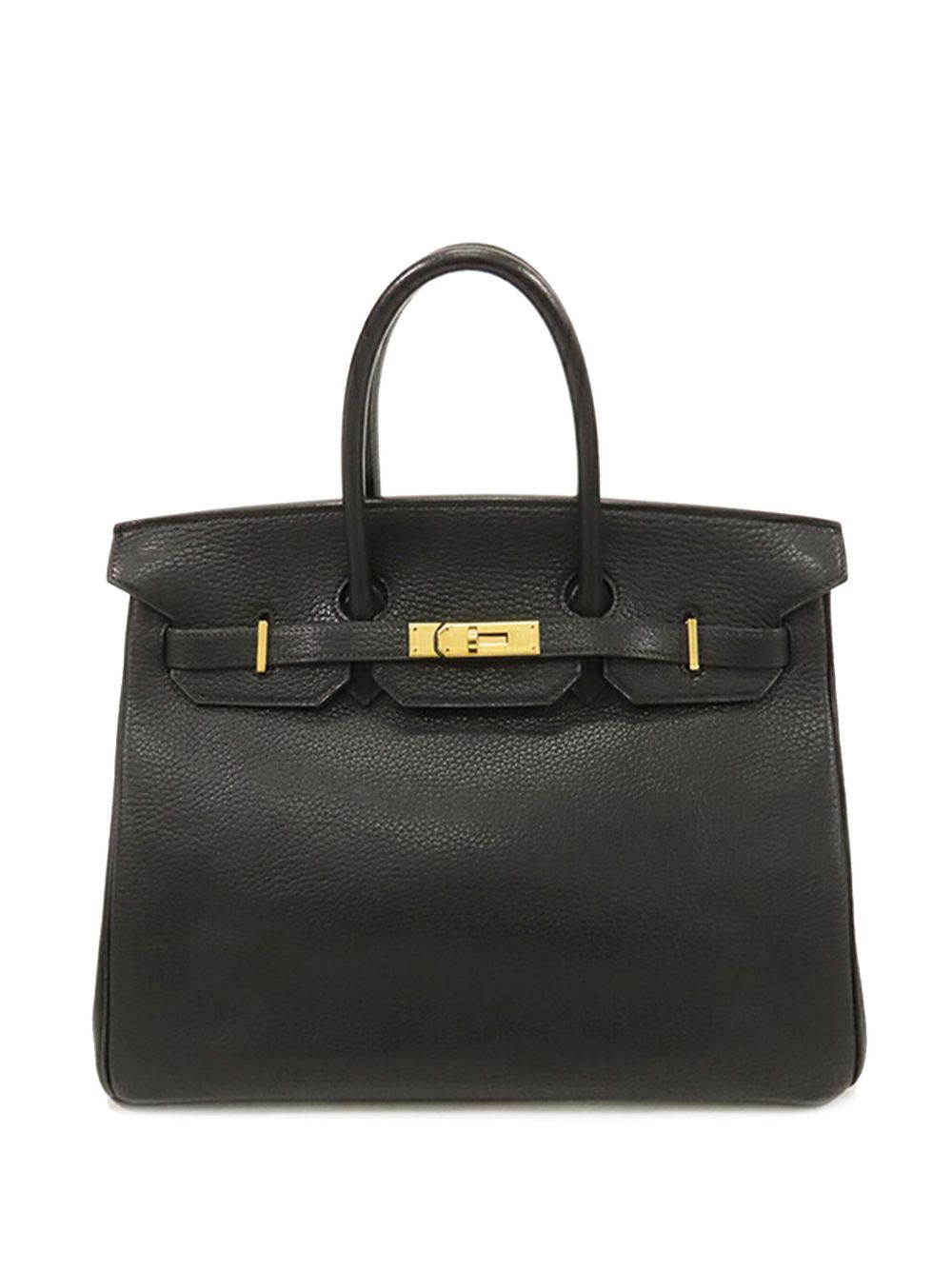 Hermès Pre-Owned Fjord Birkin Retourne 35 手提包（1995年典藏款） - 黑色