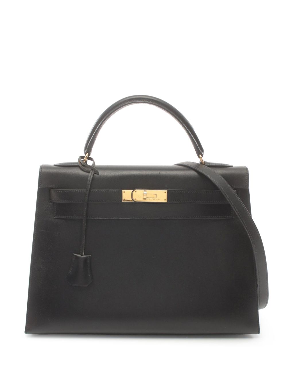 Hermès Pre-Owned Kelly 32 手提包（1998年典藏款） - 黑色