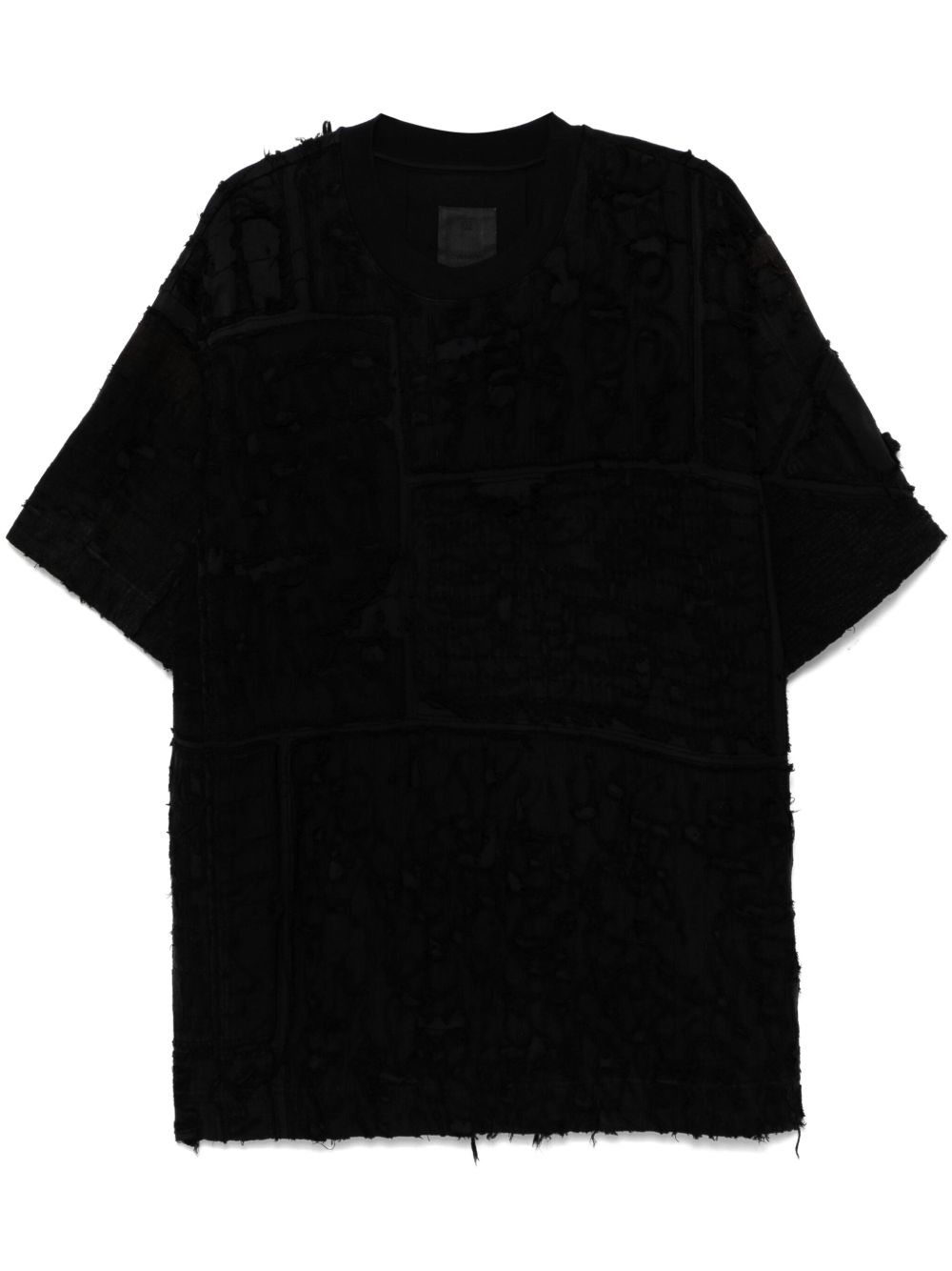 Givenchy 仿旧效果T恤 - 黑色