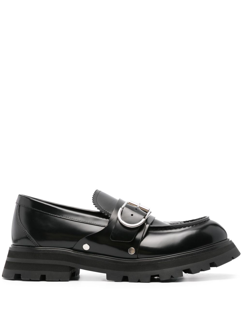 Alexander McQueen Wander 乐福鞋 - 黑色
