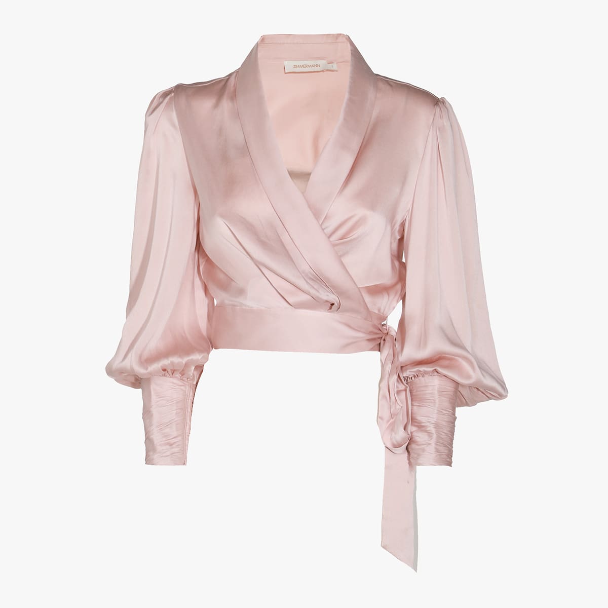 Zimmermann Light Pink Silk Top