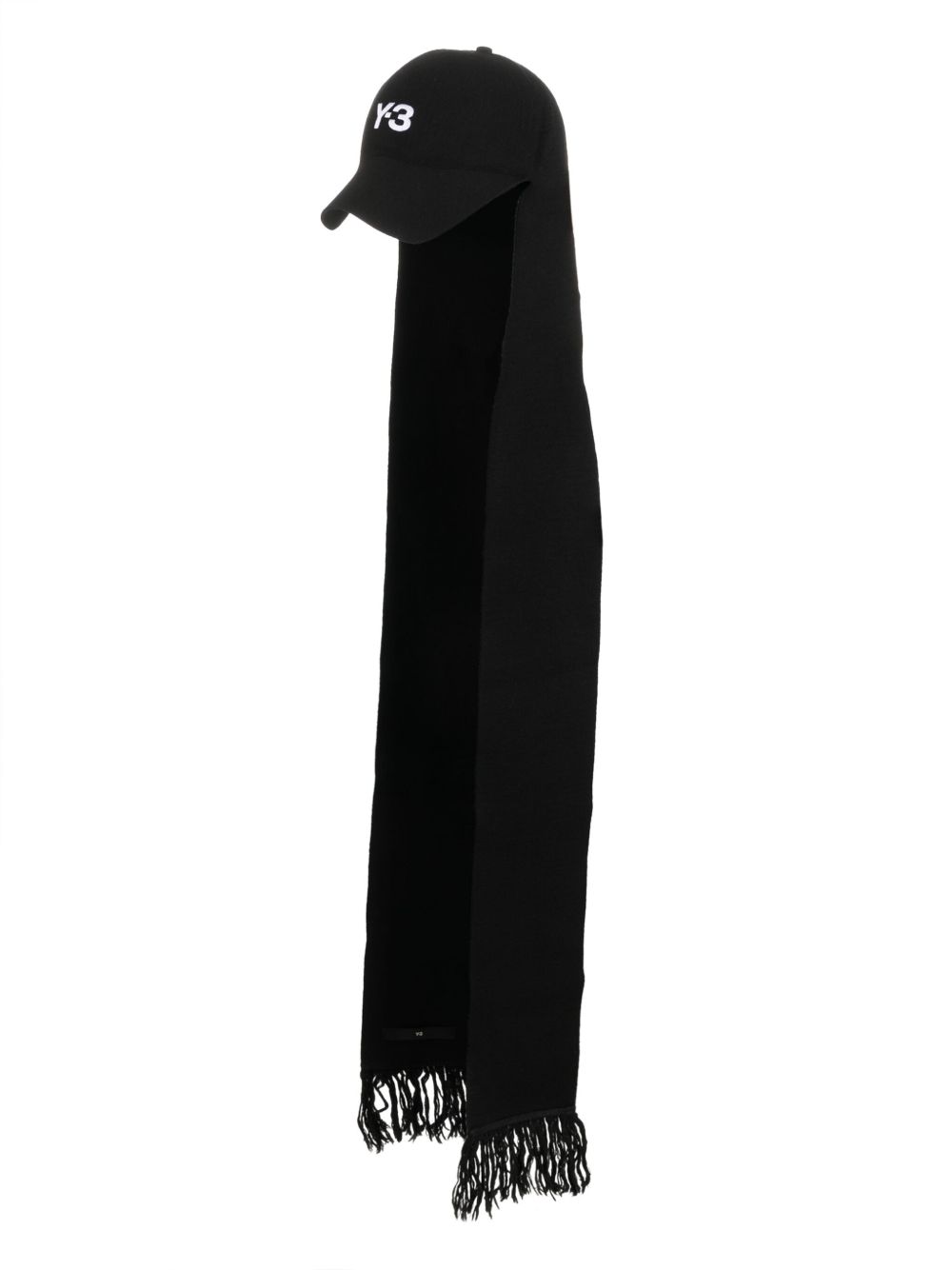 Y-3 logo刺绣棒球帽 - 黑色