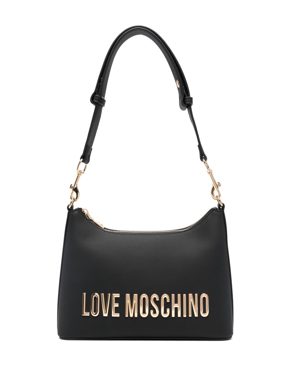 Love Moschino 超大字母单肩包 - 黑色