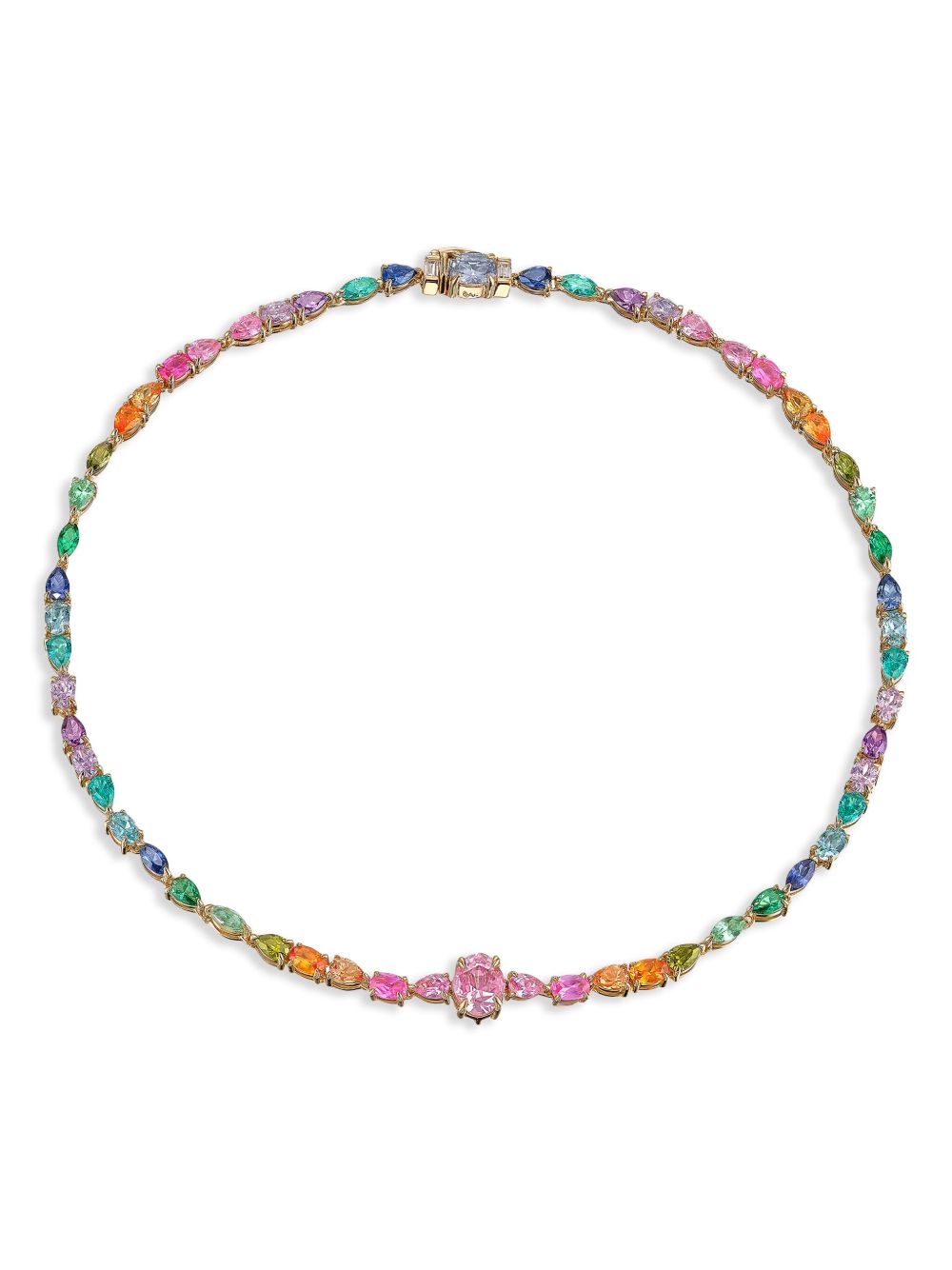 Anabela Chan Rainbow Spectra 18K黄金项链 - 金色