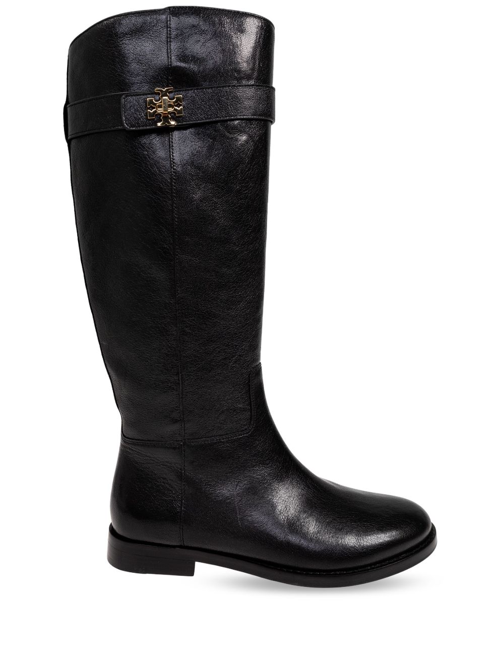 Tory Burch T Lock 及膝靴 - 黑色