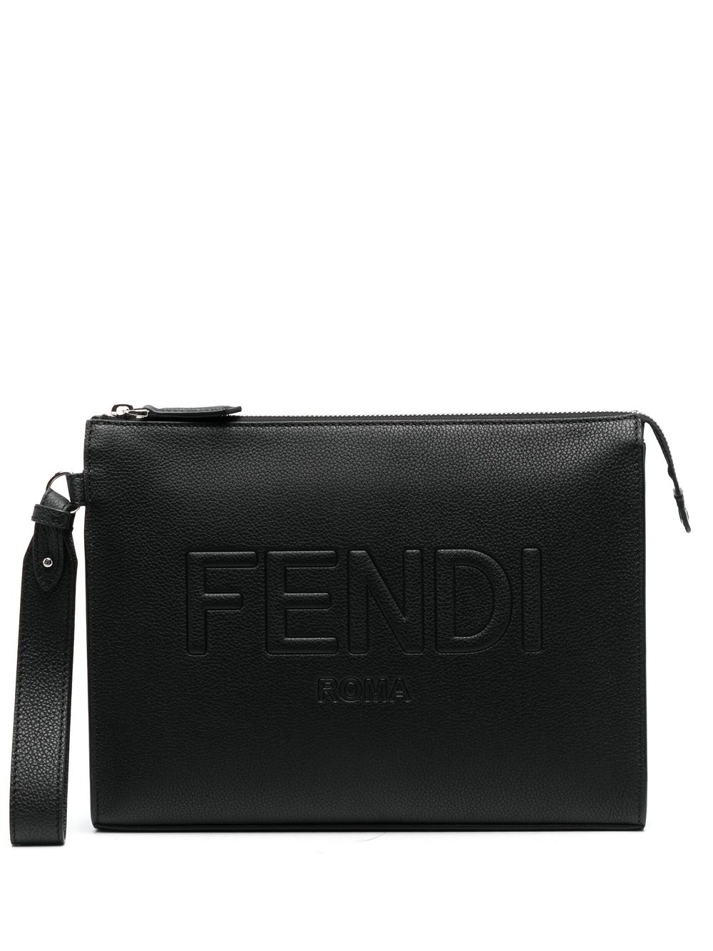 FENDI 小牛皮手拿包 - 黑色