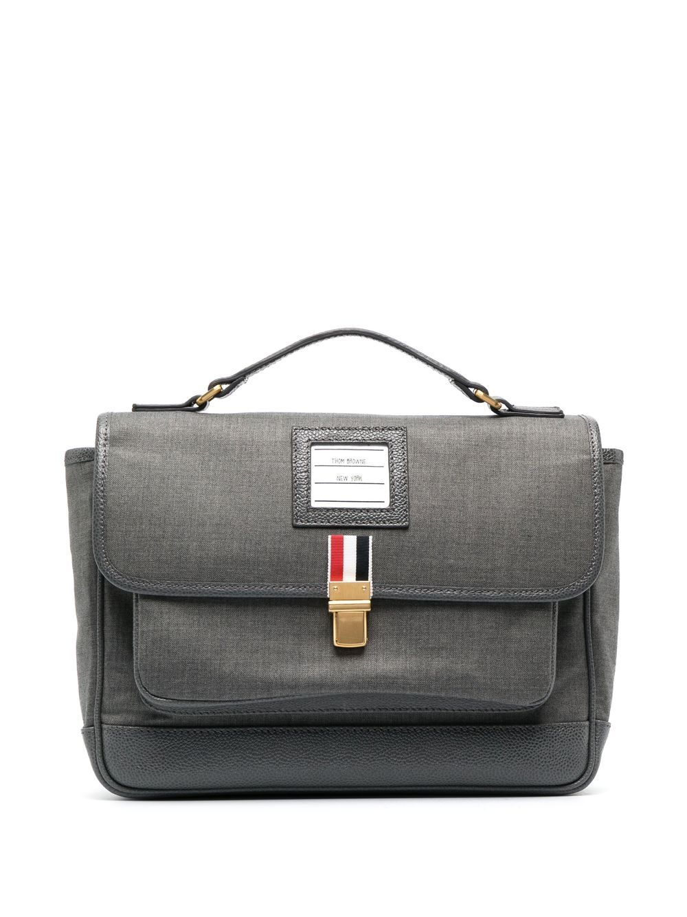 Thom Browne 120's 斜纹布书包 - 灰色