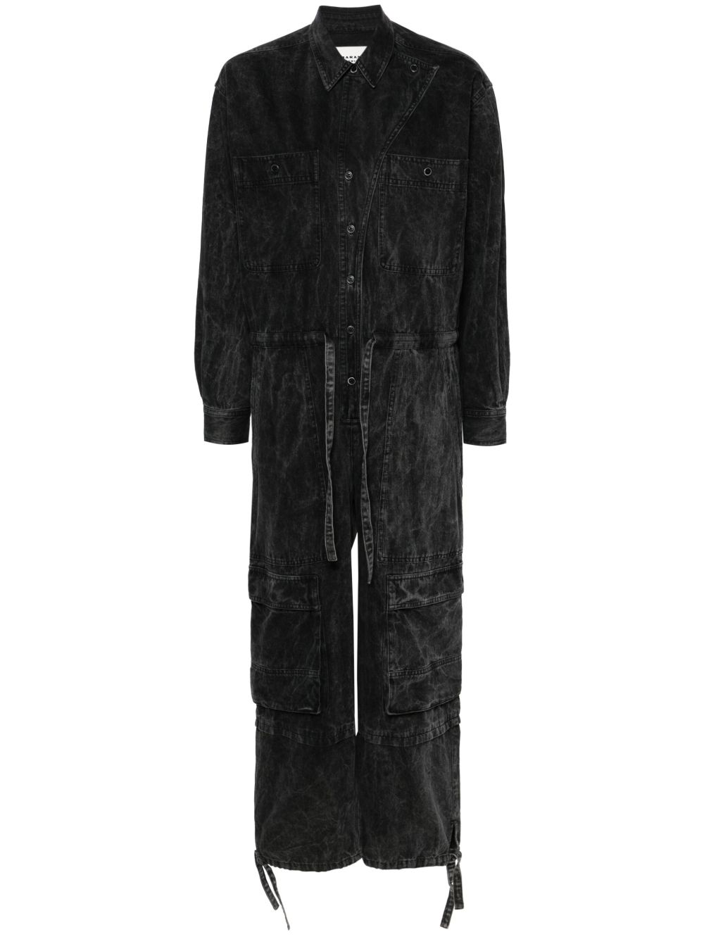 MARANT ÉTOILE Idany 牛仔连体长裤 - 黑色