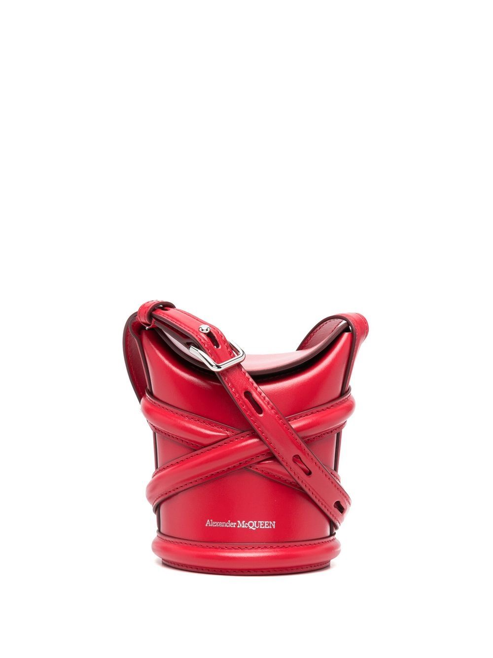 Alexander McQueen The Curve 迷你斜挎包 - 红色