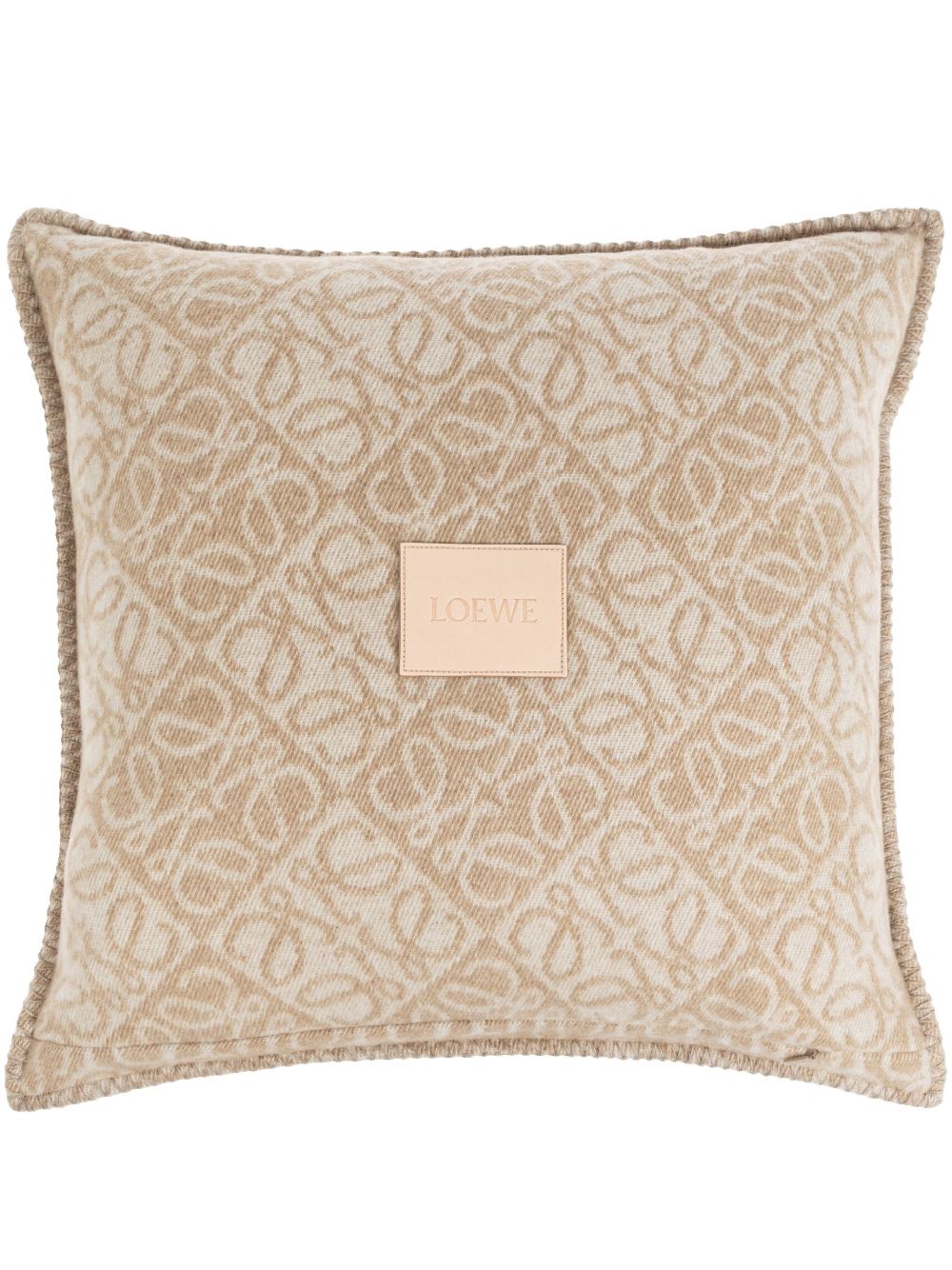LOEWE 花字抱枕（50厘米 x 50厘米） - 中性色