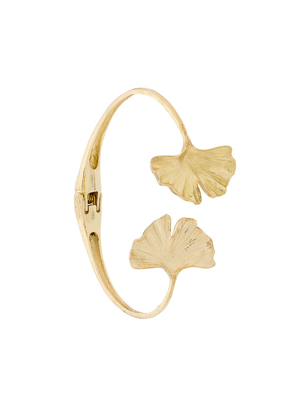 Aurelie Bidermann Ginkgo 18k金手镯 - 金色