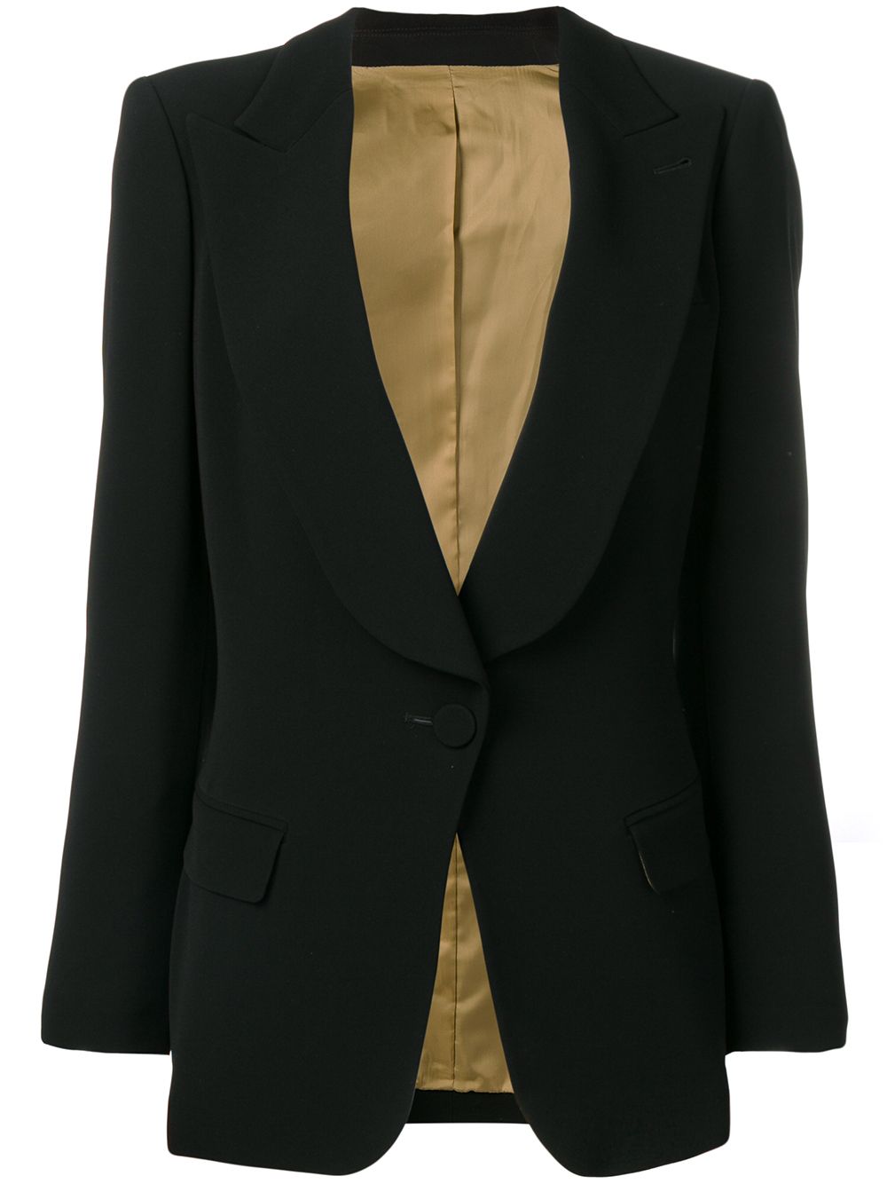 Jean Paul Gaultier Pre-Owned 古着合身西装夹克 - 黑色