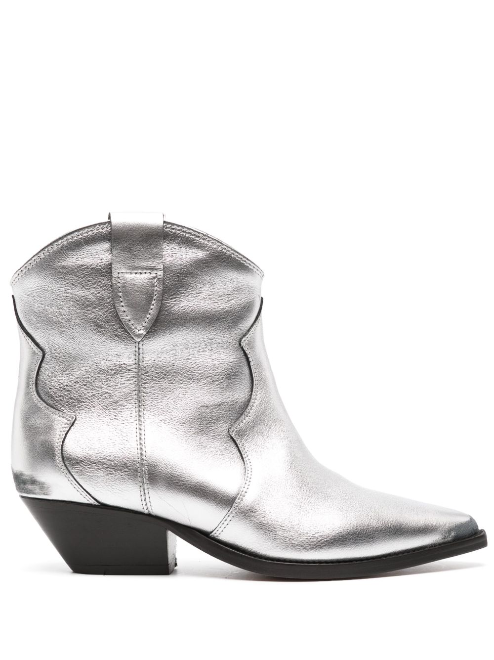ISABEL MARANT Dewina 皮质及踝靴 - 银色