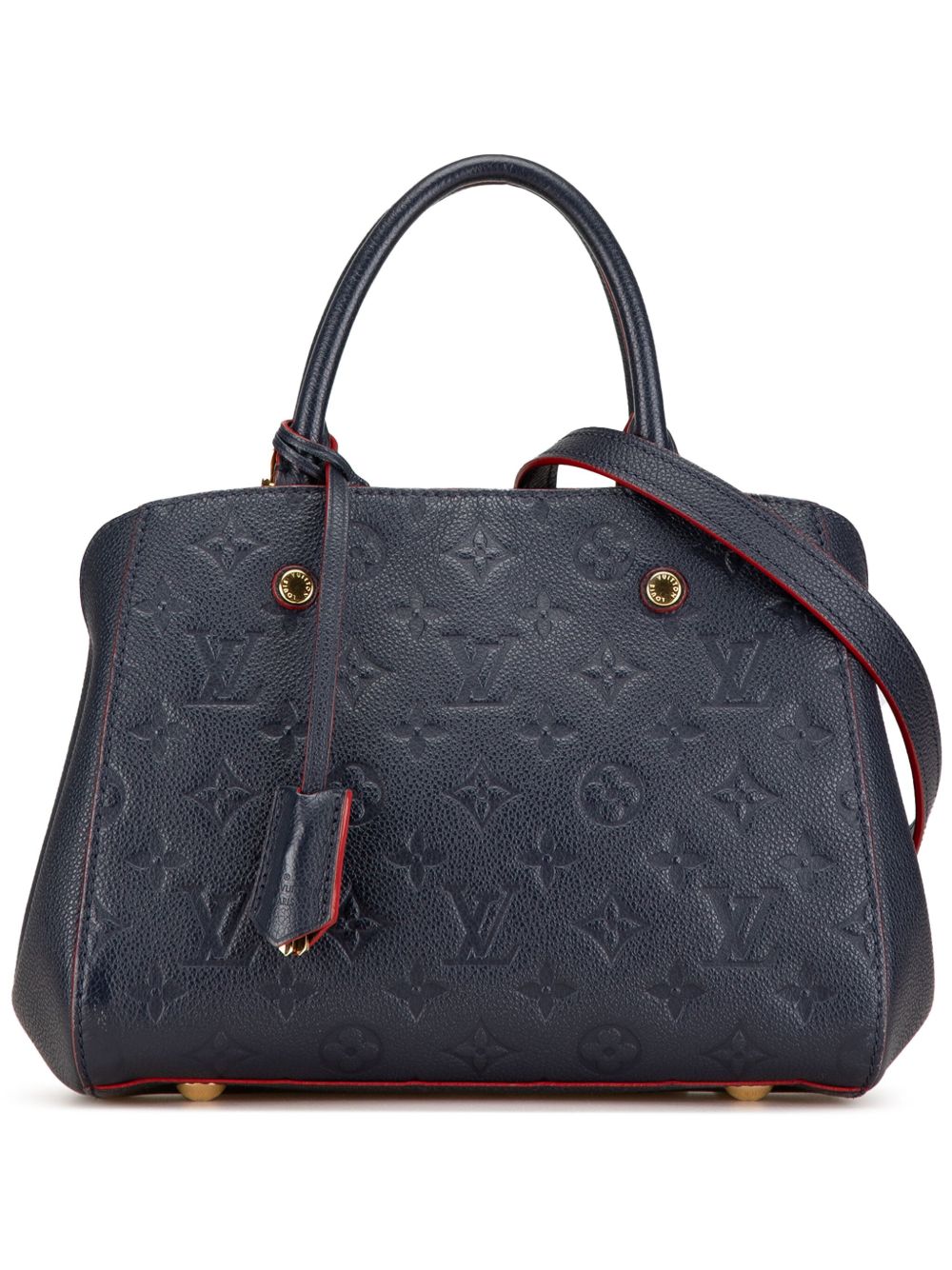 Louis Vuitton Pre-Owned 2016 Monogram Empreinte Montaigne BB satchel - 蓝色