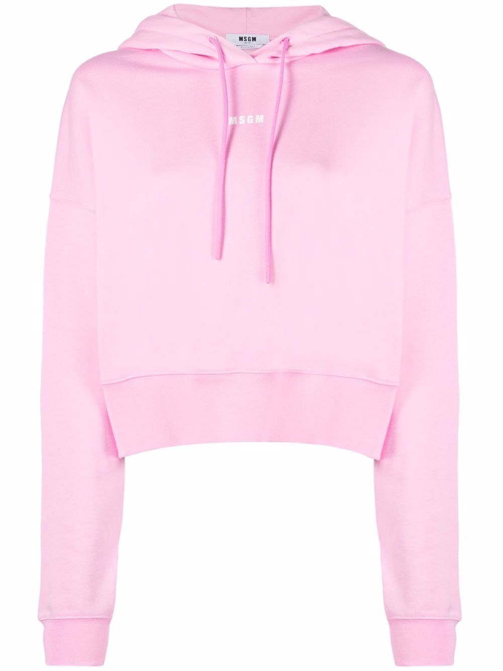 MSGM logo印花连帽衫 - 粉色