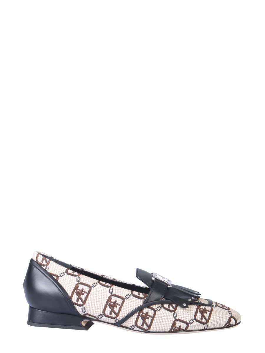 Alberta Ferretti Logo莫卡辛鞋