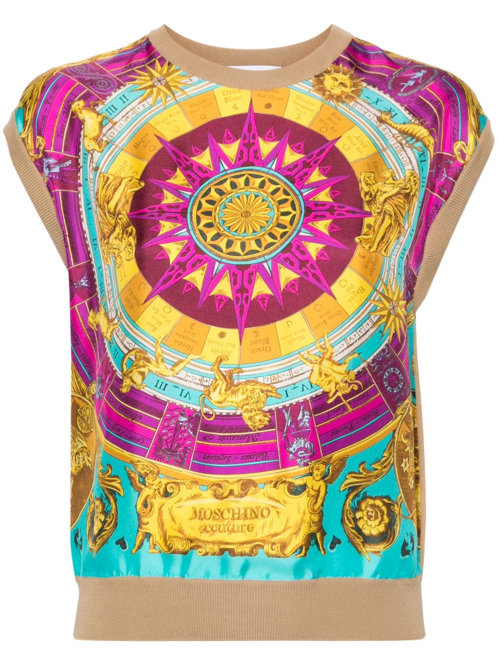 Moschino 星座印花坦克背心 - 中性色