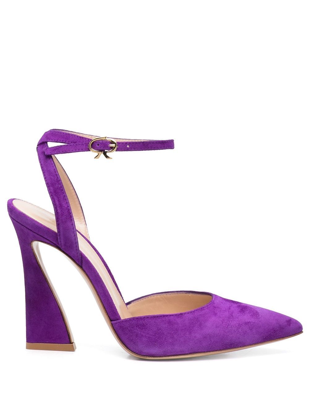 Gianvito Rossi 绒面皮高跟鞋 - 紫色