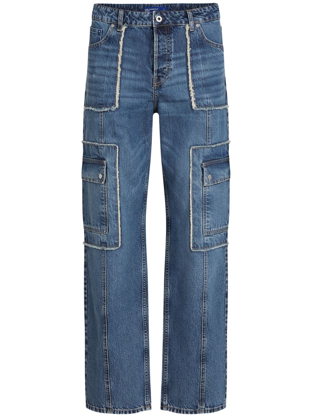 Karl Lagerfeld Jeans 工装风宽松牛仔裤 - 蓝色