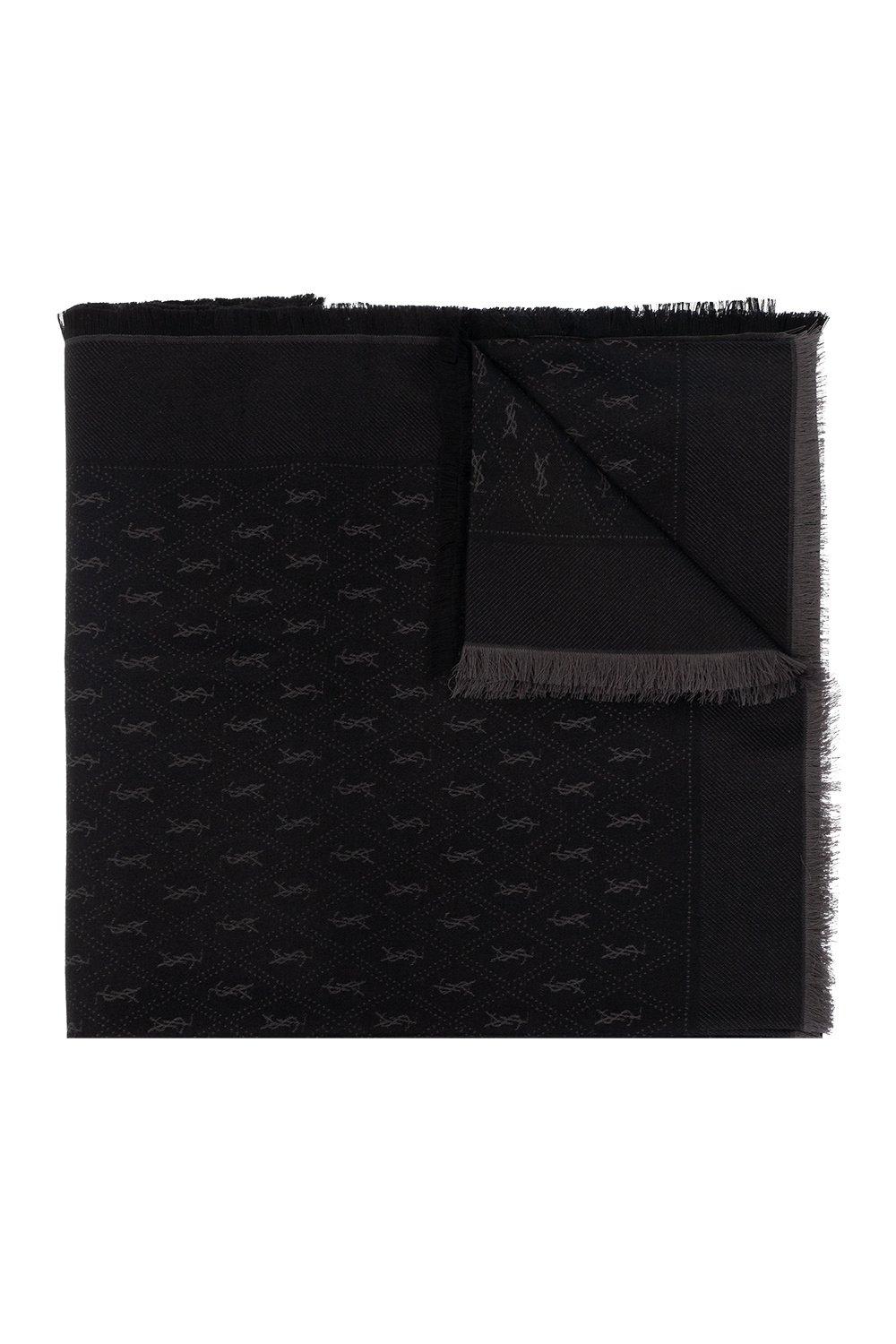 Saint Laurent Cassandre经典印花大围巾