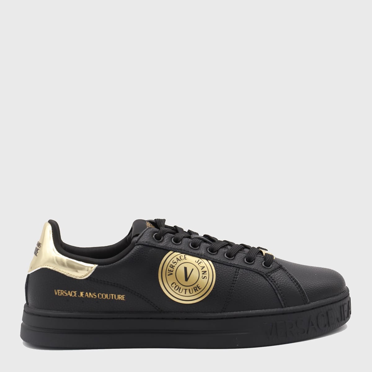 Versace Jeans Couture 黑金色休闲鞋