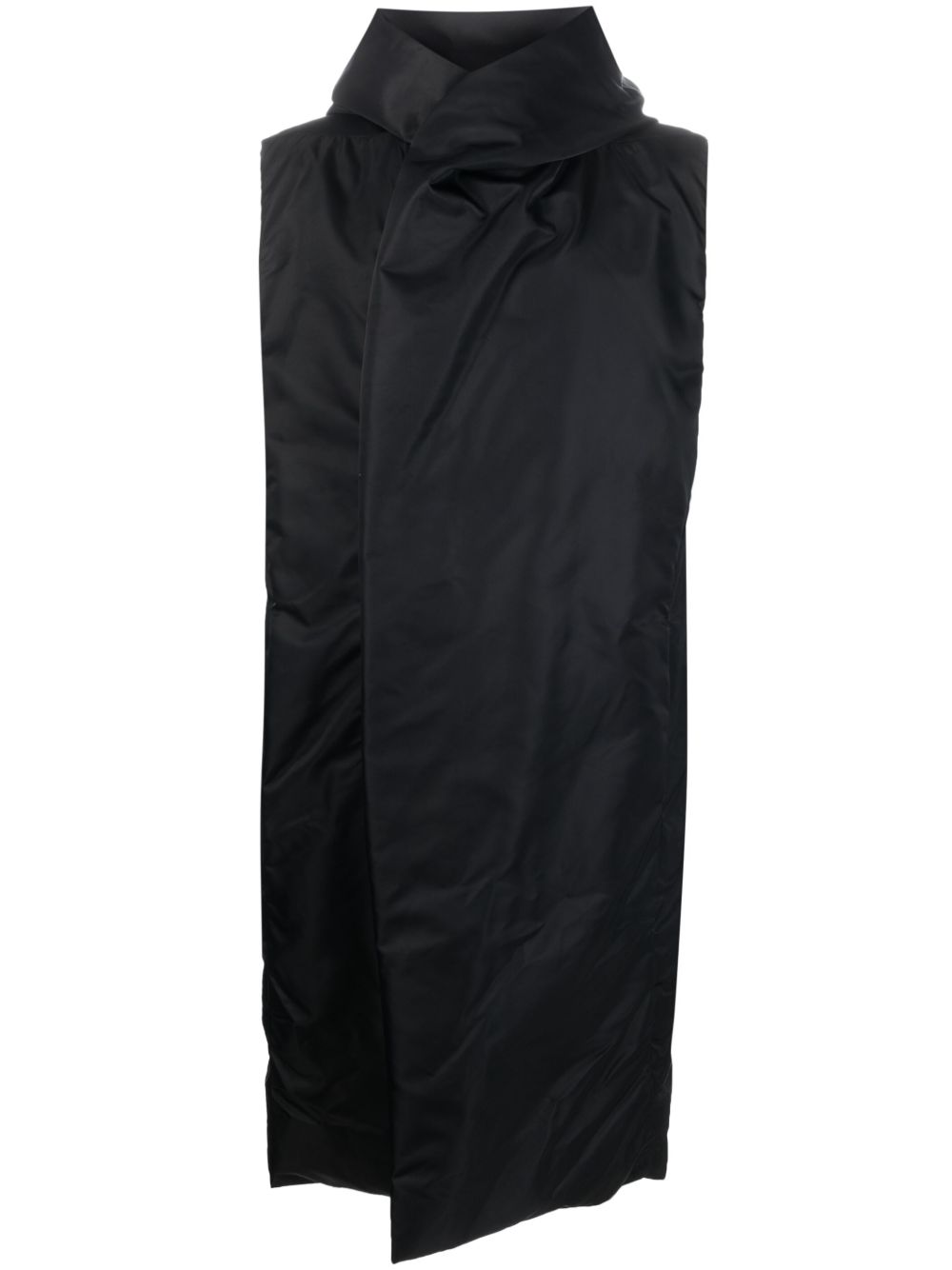 Rick Owens 连帽马甲外套 - 黑色