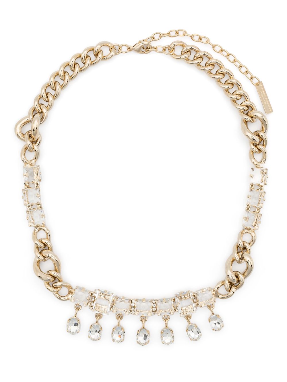 Ermanno Scervino 晶饰链式项链 - 金色