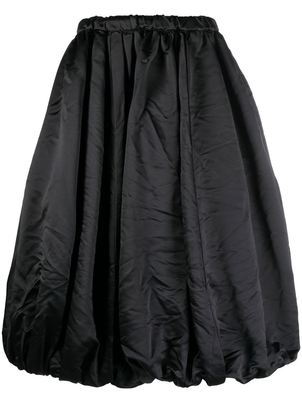 Comme Des Garçons Comme Des Garçons 蓬松中长半身裙 - 黑色