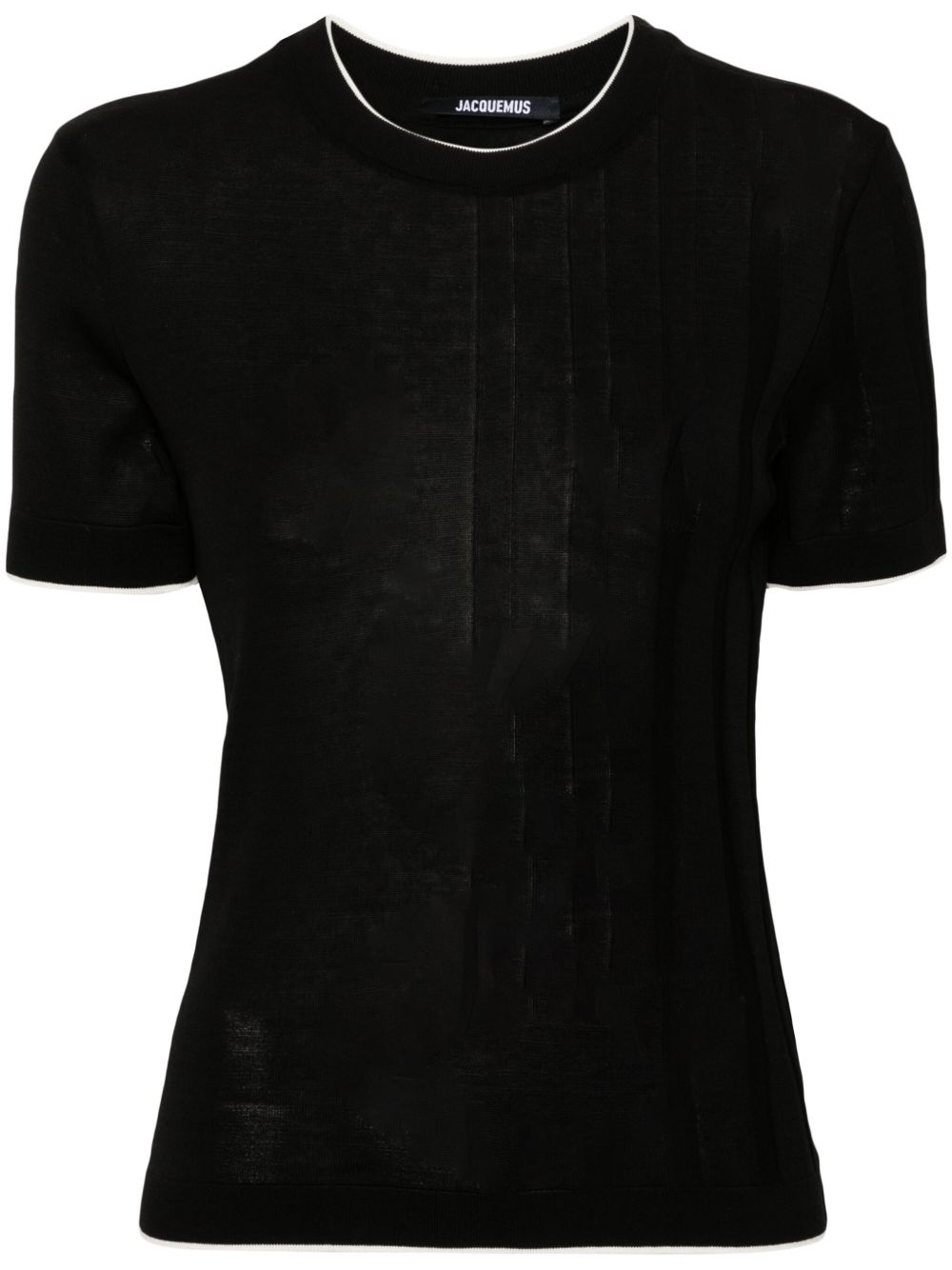 Jacquemus Le T-shirt Tricot 针织上衣 - 黑色