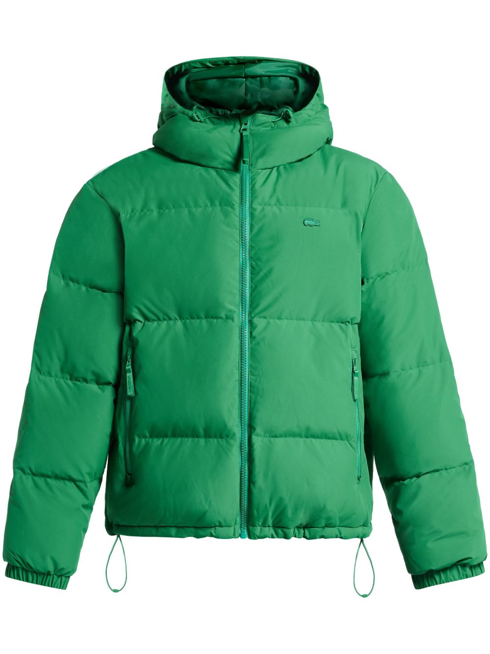 Lacoste 仿泼水绗缝夹克 - 绿色