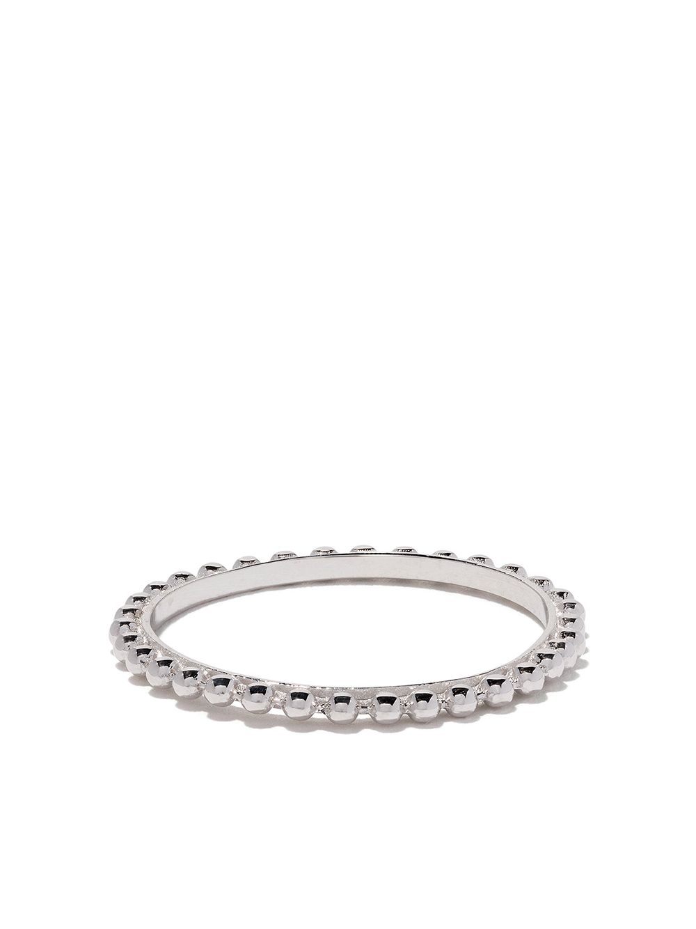 Wouters & Hendrix Gold Ball Chain 18k白金戒指 - 银色