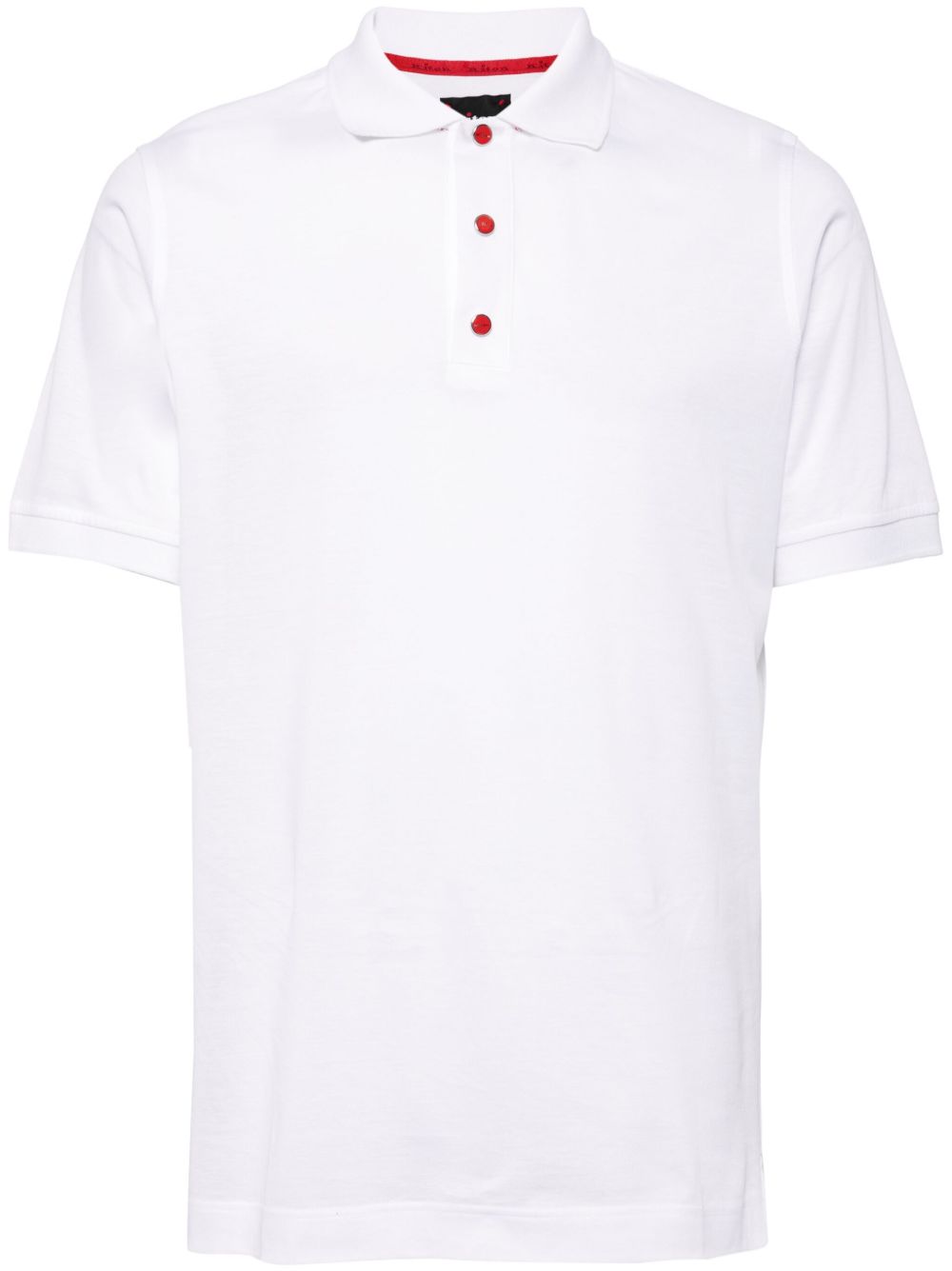 Kiton 密织棉polo衫 - 白色