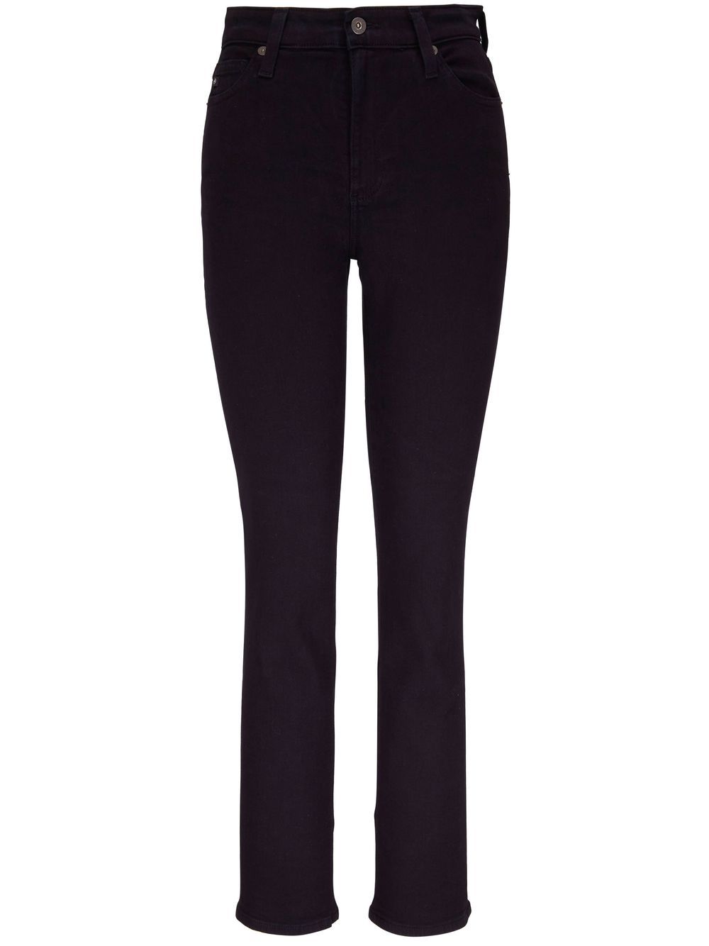 AG Jeans 高腰紧身牛仔裤 - 黑色