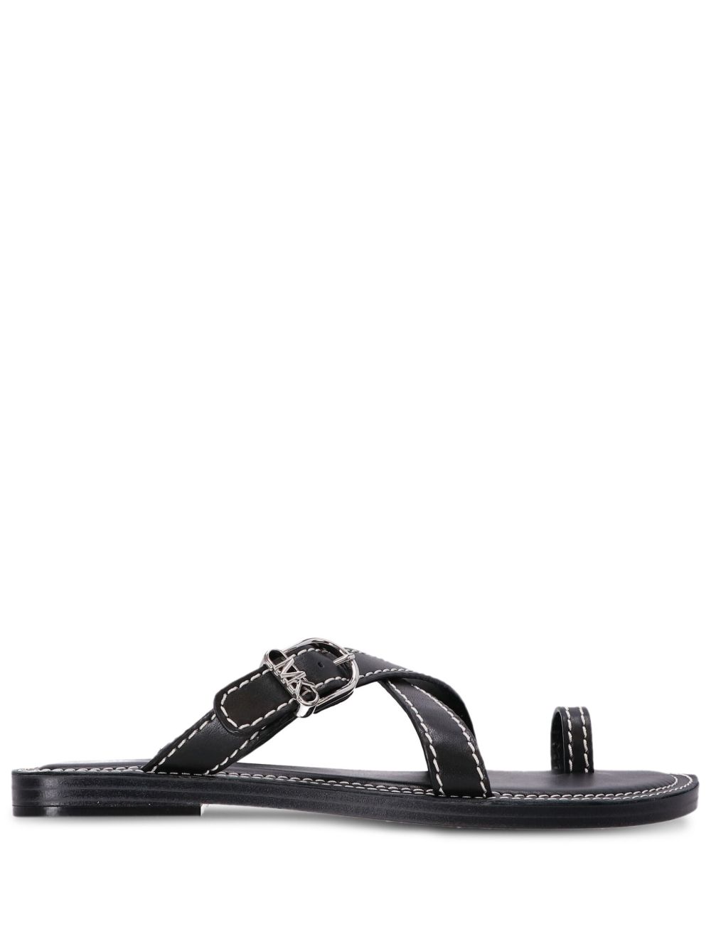 Michael Kors Alma 皮质凉鞋 - 黑色