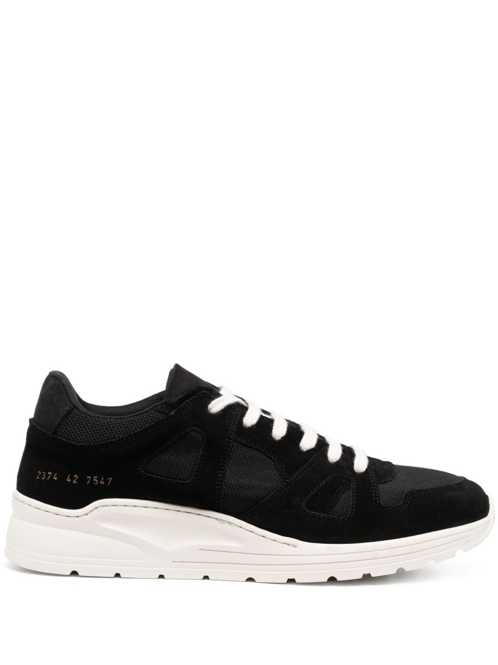 Common Projects Cross Trainer 拼接运动鞋 - 黑色