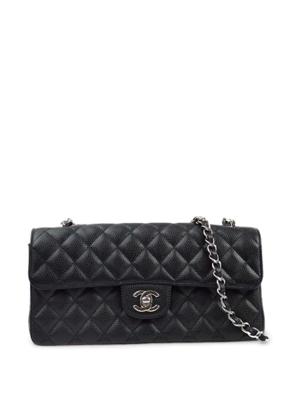 CHANEL Pre-Owned East West 单肩包（2008年典藏款） - 黑色