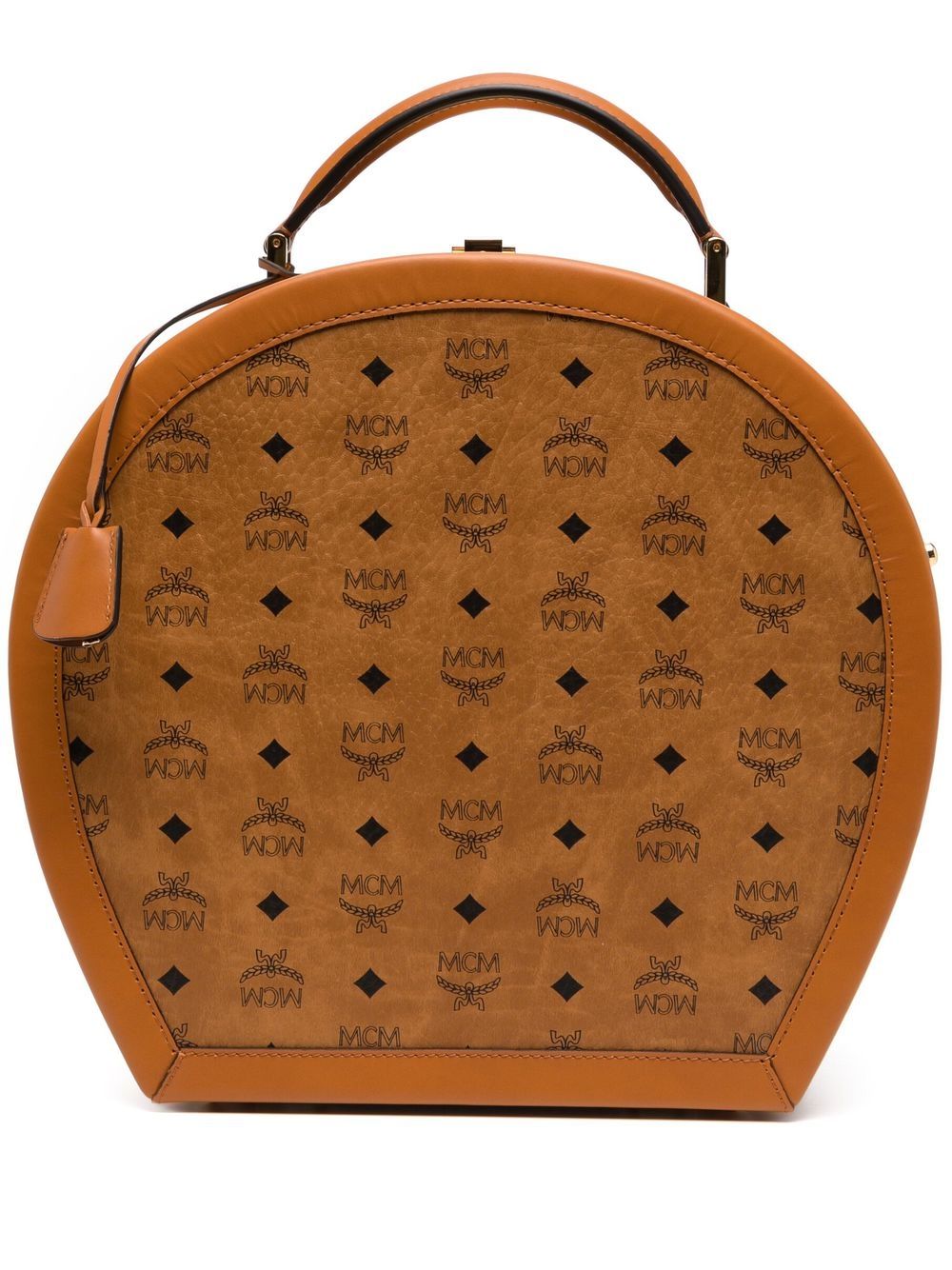MCM Visetos 中号帽盒式行李箱 - 褐色