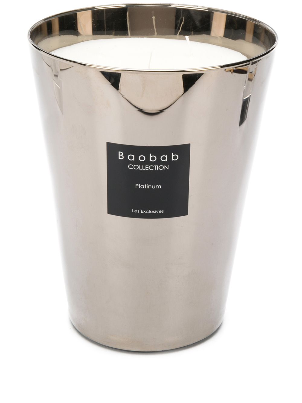 Baobab Collection Platinum 24 香精蜡烛 - 银色