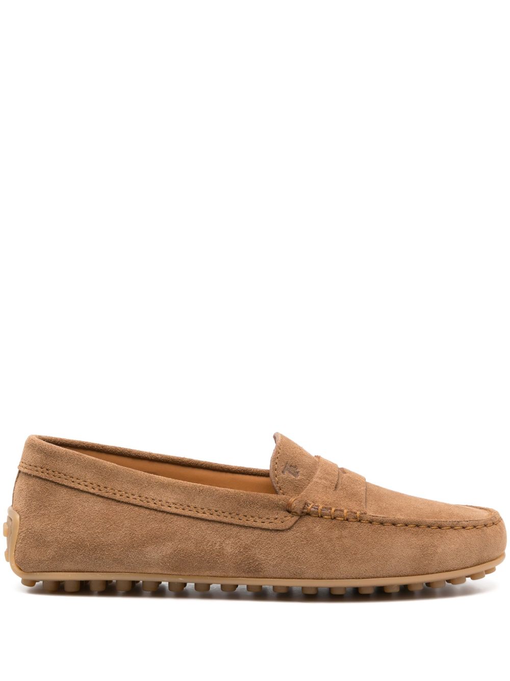 Tod's Gommino 绒面皮乐福鞋 - 褐色