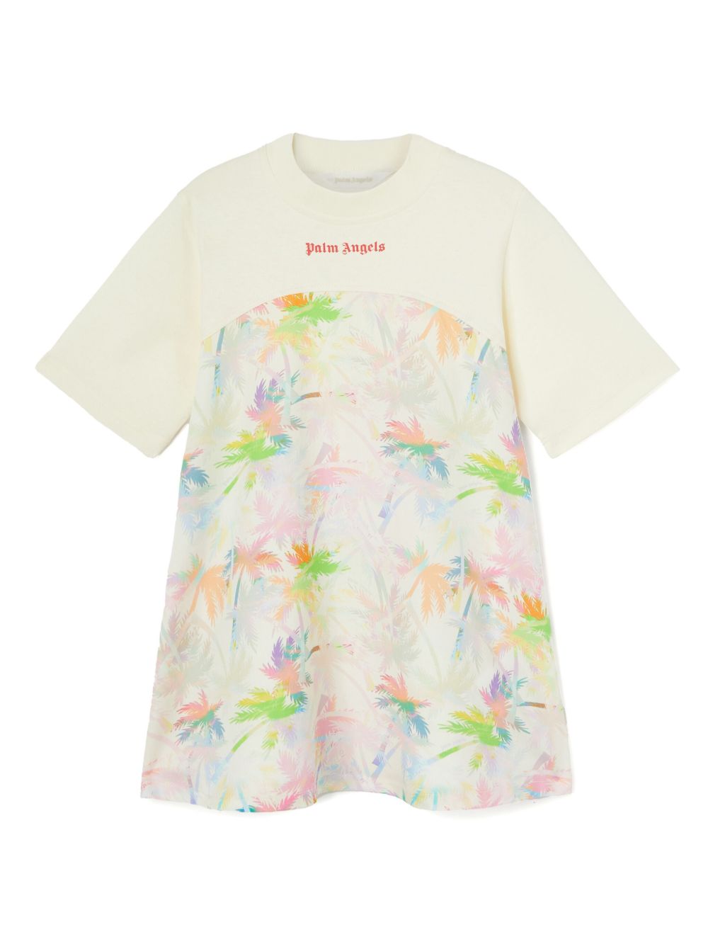Palm Angels Kids 印花连衣裙 - 中性色