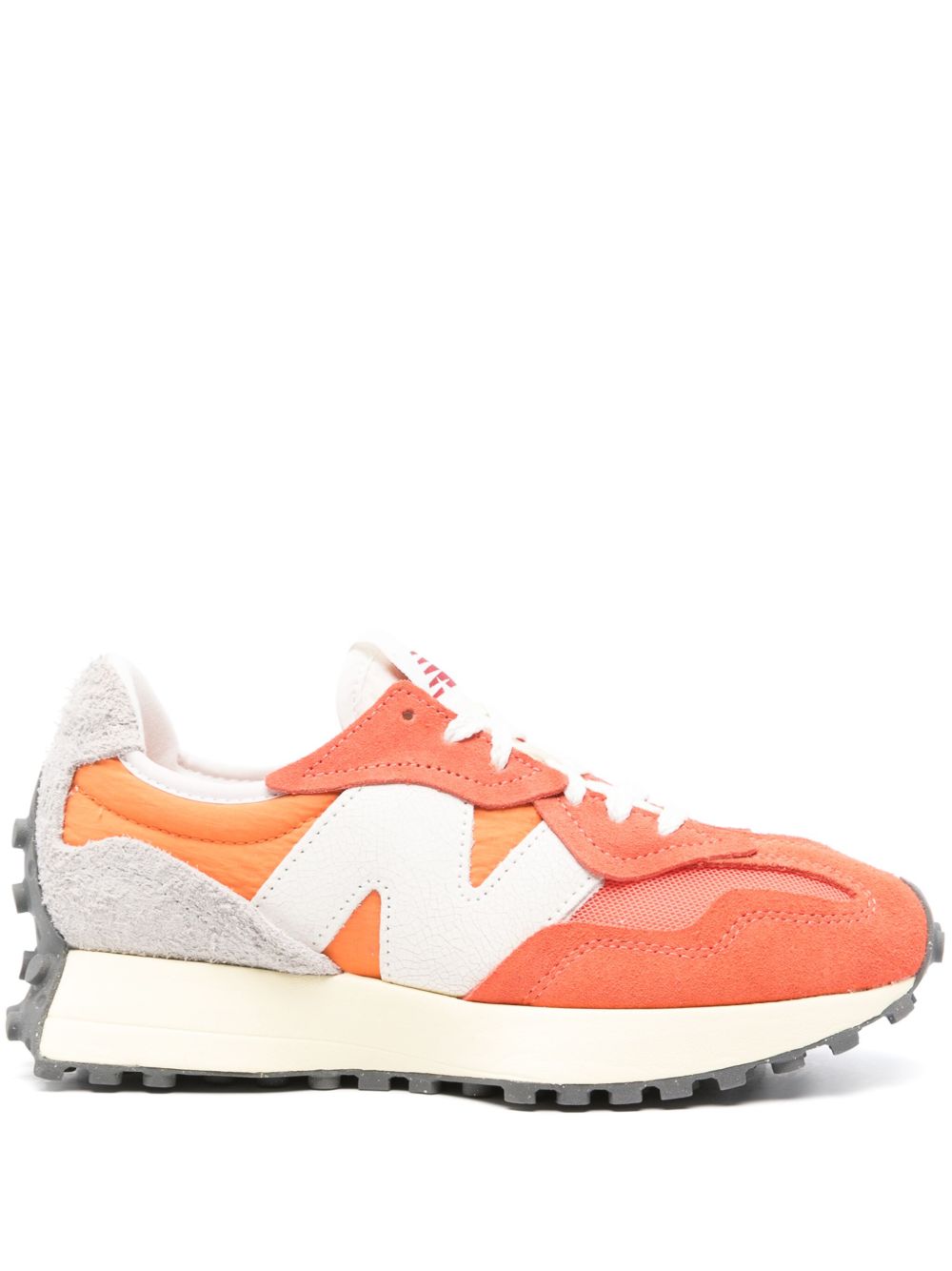 New Balance 327 绒面皮运动鞋 - 橘色