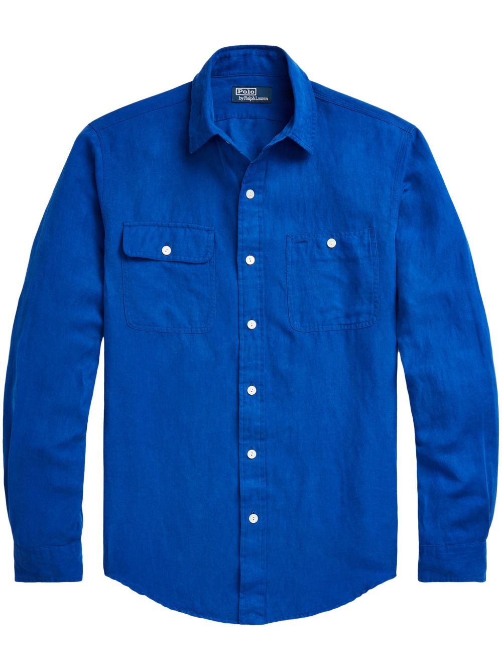 Polo Ralph Lauren 亚麻混纺衬衫 - 蓝色