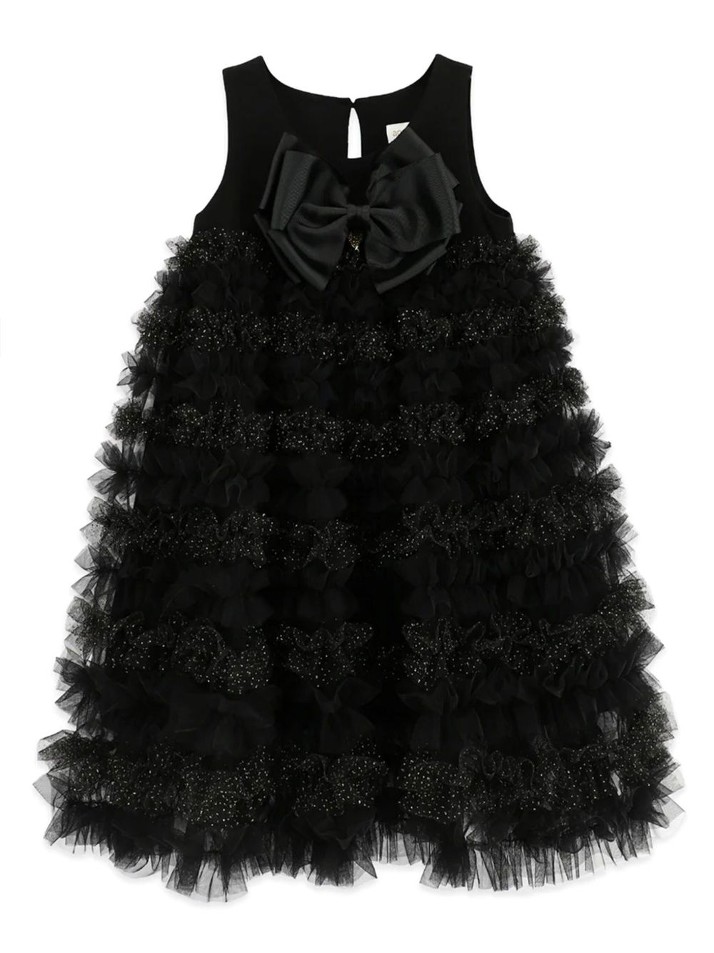 ANGEL'S FACE KIDS Donna Ruffle Sparkle 连衣裙 - 黑色