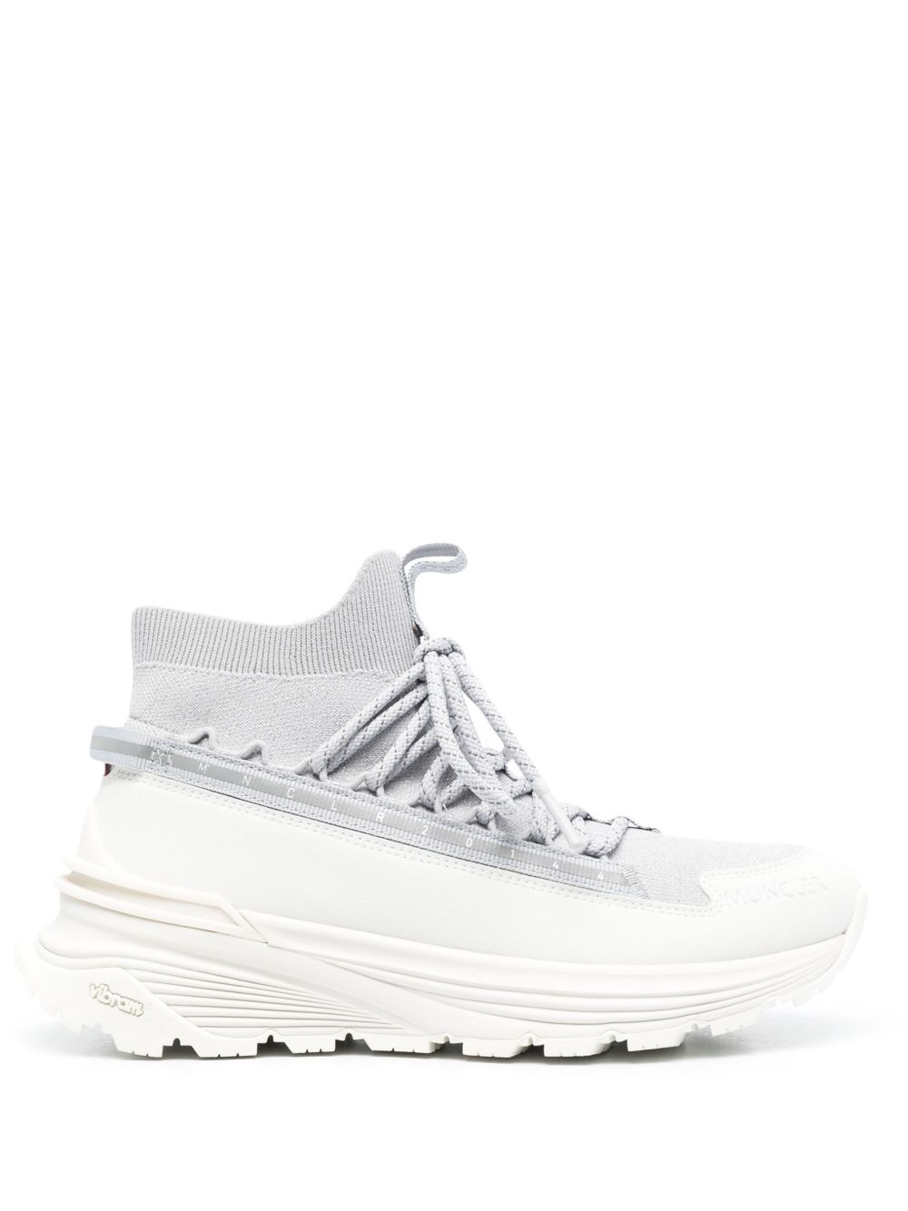 Moncler Monte Runner 系带运动鞋 - 银色