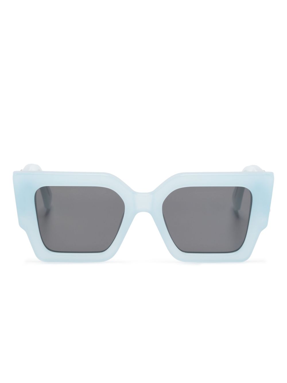 Off-White Eyewear 超大镜框太阳眼镜 - 蓝色