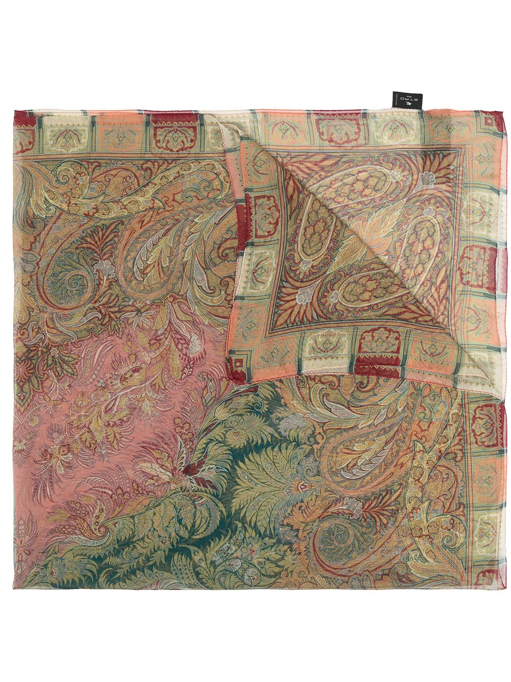ETRO 佩斯理印花围巾 - 绿色